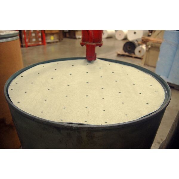 Sustayn By Spilfyter Sorbents, 11 gal, 22 in Dia., Oil, Tan, Polypropylene - M-76
