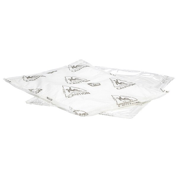 Pig Sorbents, 5 gal, 10 3/4 in x 14 1/2 in, Universal, White, Polypropylene, SAP - WTR005