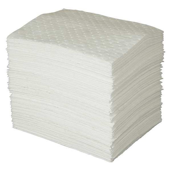 Brady Sorbents, 26 gal, 15 in x 19 in, Oil, White, Polypropylene - OP100