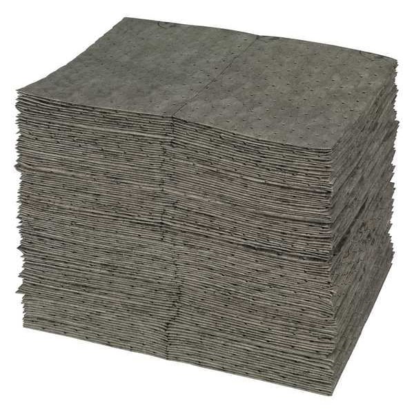 Brady Sorbents, 19 gal, 15 in x 19 in, Universal, Gray, Polypropylene - UXT100