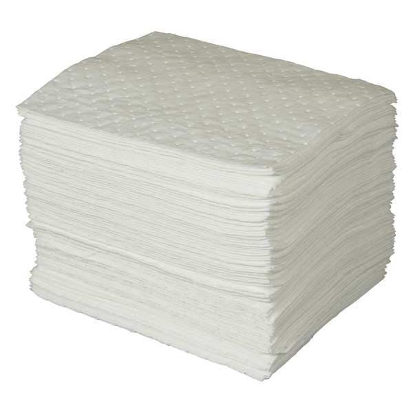 Brady Sorbents, 30 gal, 15 in x 19 in, Oil, White, Polypropylene - SPC300