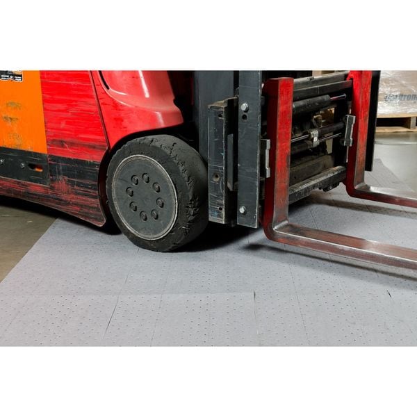 Brady Sorbents, 32 gal, 15 in x 300 ft, Universal, Gray, Polypropylene - HT153
