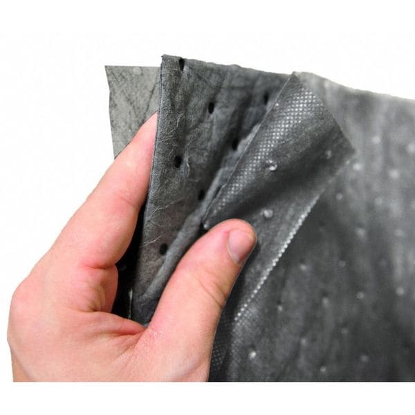Spilfyter Sorbents, 24 gal, 16 in x 18 in, Universal, Gray, Polypropylene - DS-72