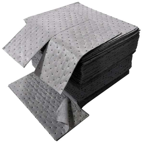 Spilfyter Sorbents, 24 gal, 16 in x 18 in, Universal, Gray, Polypropylene - DS-72