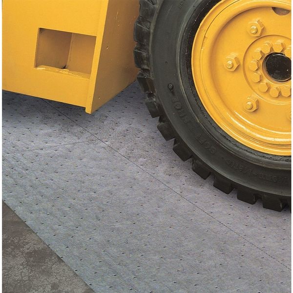 Spilltech Sorbents, 39 gal, 24 in x 150 ft, Universal, Gray, Polypropylene - GRF24150H