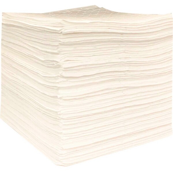 Global Industrial Sorbents, White, Polypropylene, 200 PK - 670634