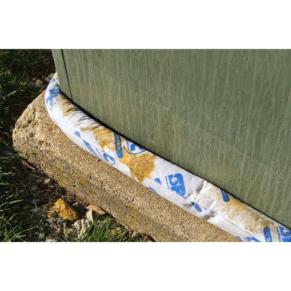 Brady Sorbents, 12 gal, 3 in x 48 in, Oil, White, Polypropylene - OIL412
