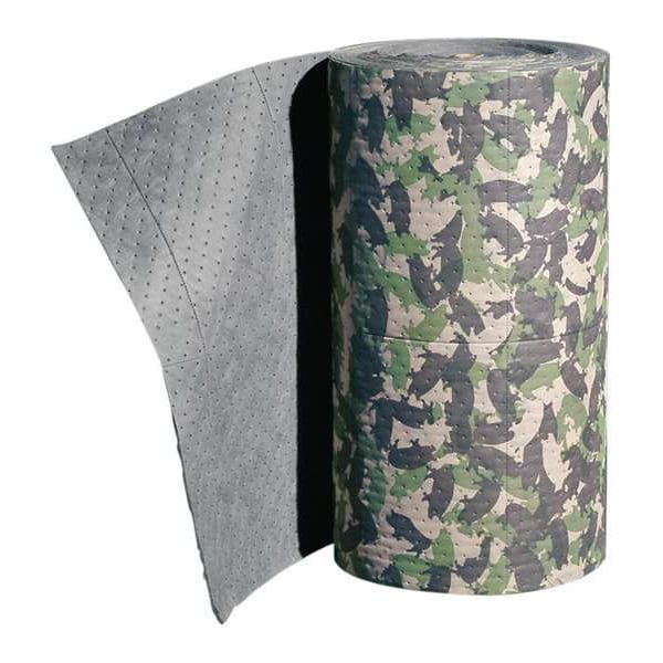 Pig Sorbents, 47 gal, 32 in x 150 ft, Universal, Green, Polypropylene - MAT269