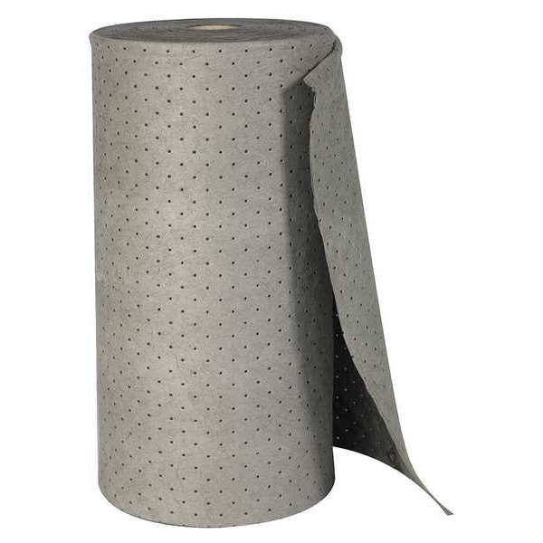 Brady Sorbents, 38 gal, 30 in x 150 ft, Universal, Gray, Polypropylene - MRO350