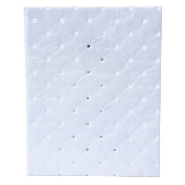 Brady Sorbents, 11 gal, 7 1/2 in x 10 in, Oil, White, Polypropylene - SRPO200