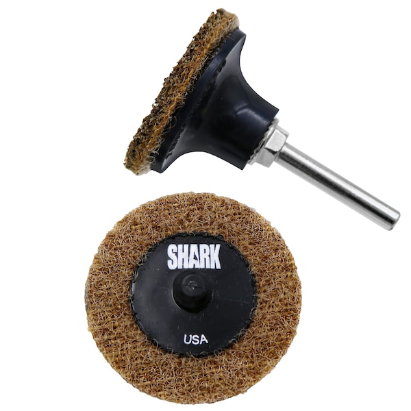 Discos de Acondicionamiento de Superficie 2" Grueso/Marrón de Shark Industries - Paquete de 1000 - 620TB-1000