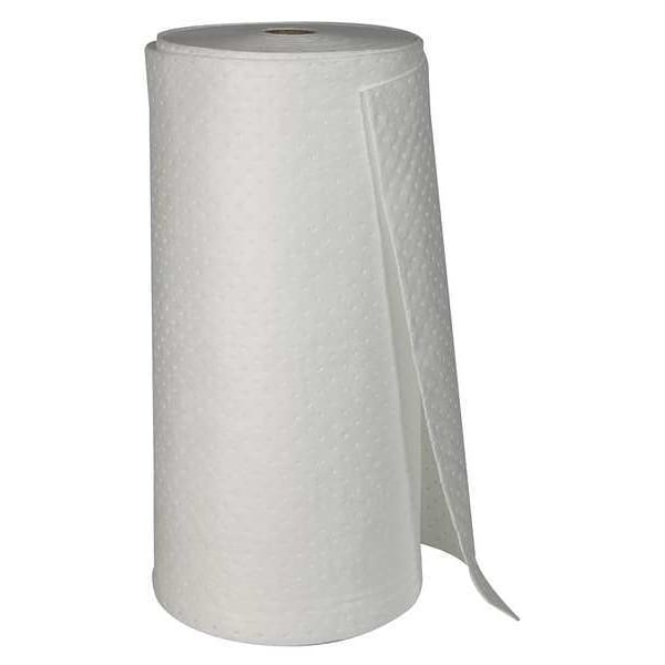 Brady Sorbents, 70 gal, 3 ft x 144 ft, Oil, White, Polypropylene - SPC150