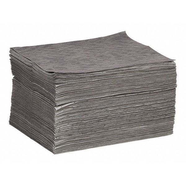 Spilltech Sorbents, 17 gal, 15 in x 19 in, Universal, Gray, Polypropylene - GPD100M