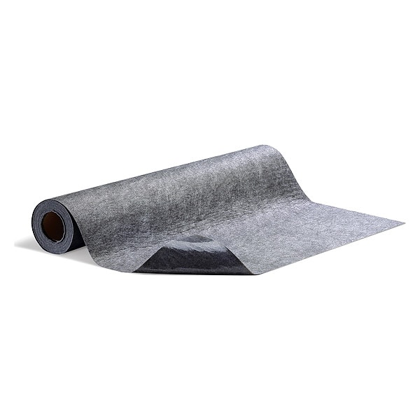 Pig Sorbents, 2 gal, 3 ft x 25 ft, Universal, Gray, Polypropylene - GRP36207-GY