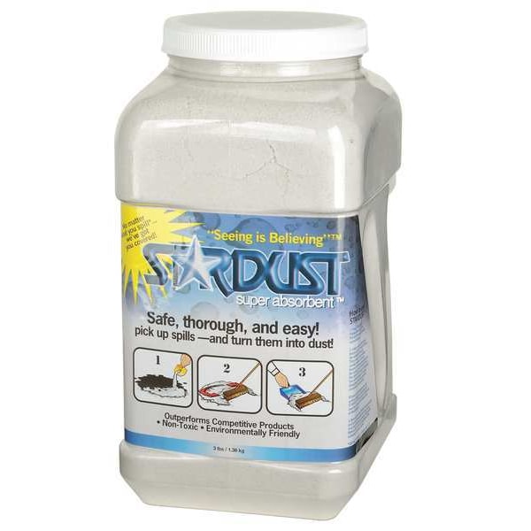 Stardust Spill Products Sorbents, 1 gal, 5 Qt, Universal, White - D503