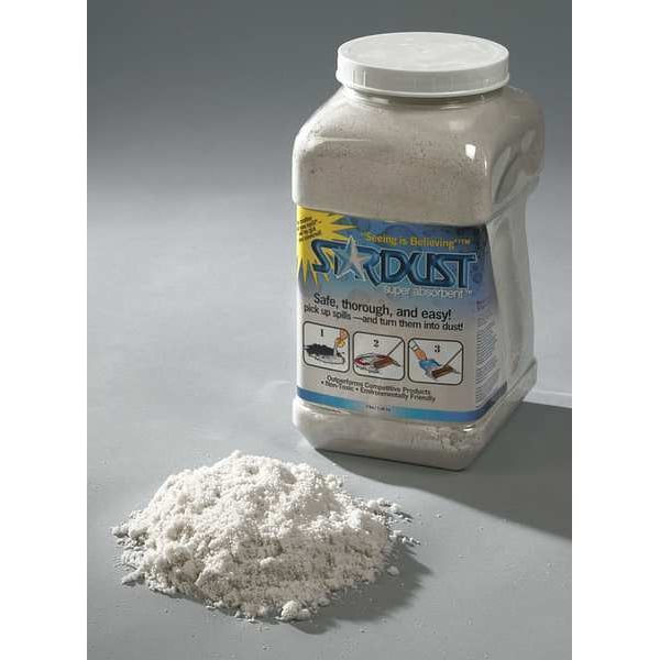 Stardust Spill Products Sorbents, 1 gal, 5 Qt, Universal, White - D503