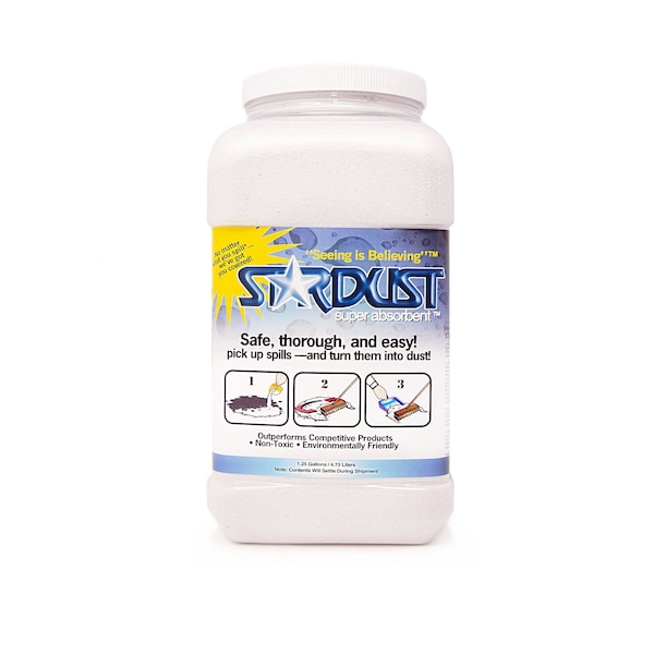 Stardust Spill Products Sorbents, 1 gal, 5 Qt, Universal, White - D503