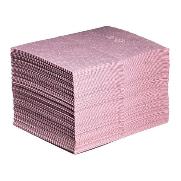 Pig Sorbents, 22 gal, 15 in x 20 in, Universal, Pink, Polypropylene - MAT301