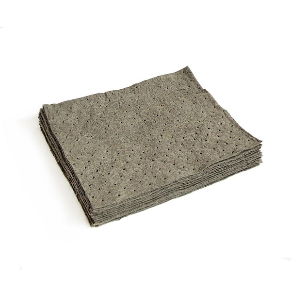Stardust Spill Products Sorbent Pad, 19 gal, 15 in x 18 in, Hazardous Liquids and Non-Hazardous Liquids, Gray - 2SDGPB