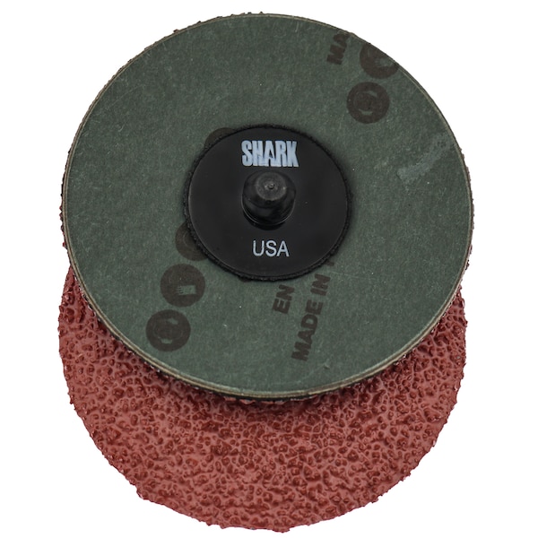 Discos de lija mini de óxido de aluminio de 3" y 80 granos de Shark Industries, paquete de 50 - 13241