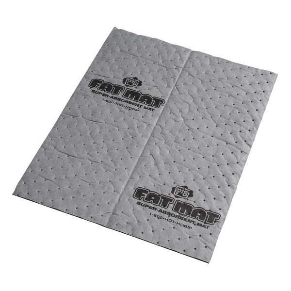 Pig Sorbents, 22 gal, 16 in x 20 in, Universal, Gray, Polypropylene - MAT2101