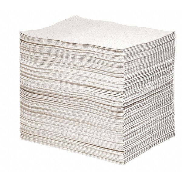 Spilltech Sorbents, 24 gal, 19 in x 15 in, Universal, Gray, Cellulose - GPC100S