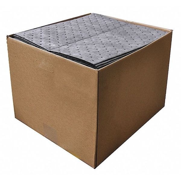 Spilfyter Sorbents, 22 gal, 16 in x 18 in, Universal, Gray, Polypropylene - SFG-72BX