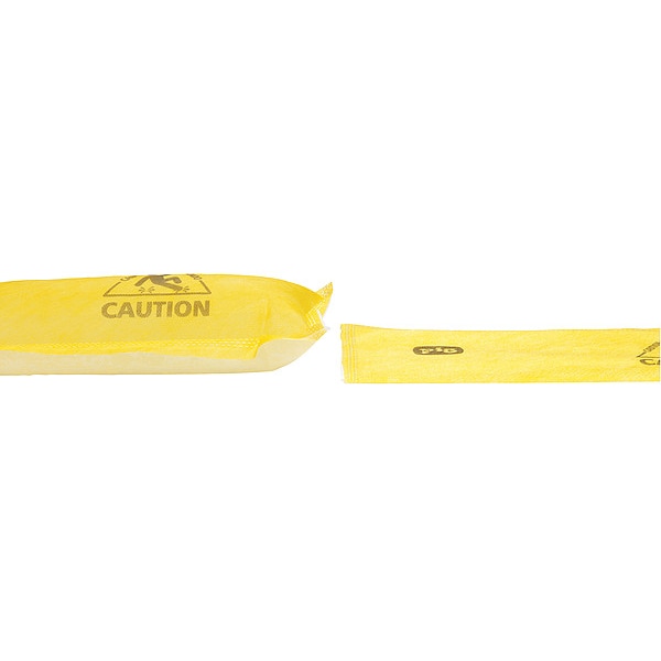 Pig Sorbents, 198 gal, 5 in x 120, 5 in x 60 in, Universal, Yellow, Polypropylene, SAP - WTR003