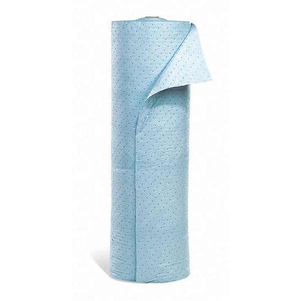 Spilltech Sorbents, 51 gal, 5 ft x 160 ft, Oil, Blue, Polypropylene - RIG160H