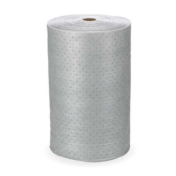 Oil-Dri Sorbents, 56 gal, 30 in x 150 ft, Universal, Gray, Polypropylene - L90901