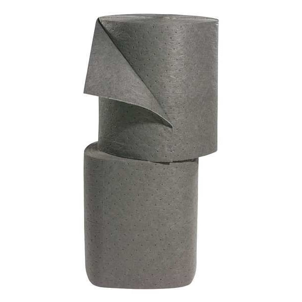 Spilltech Sorbents, 25 gal, 15 in x 150 ft, Universal, Gray, Polypropylene - GRSF150H-1