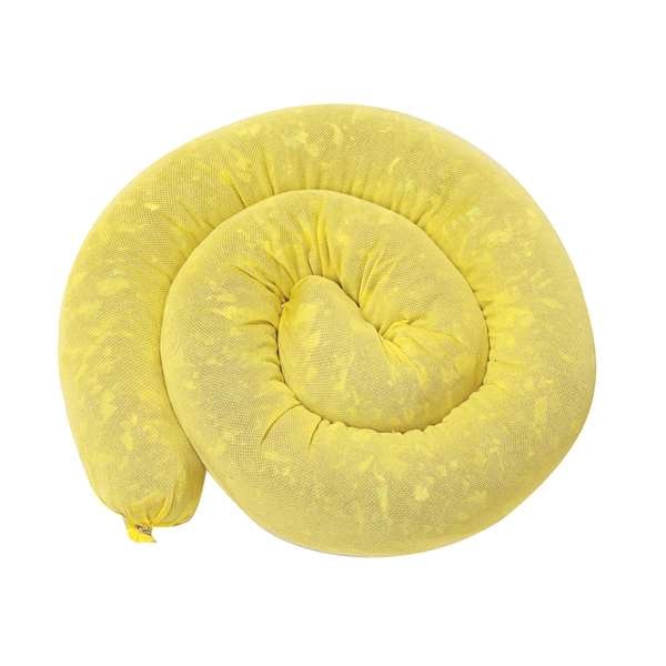 Spilfyter Sorbents, 22 gal, Chemical, Hazmat, Yellow, Meltblown Polypropylene - S2-30