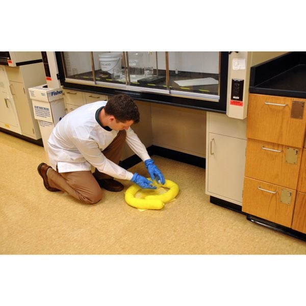 Spilfyter Sorbents, 22 gal, Chemical, Hazmat, Yellow, Meltblown Polypropylene - S2-30