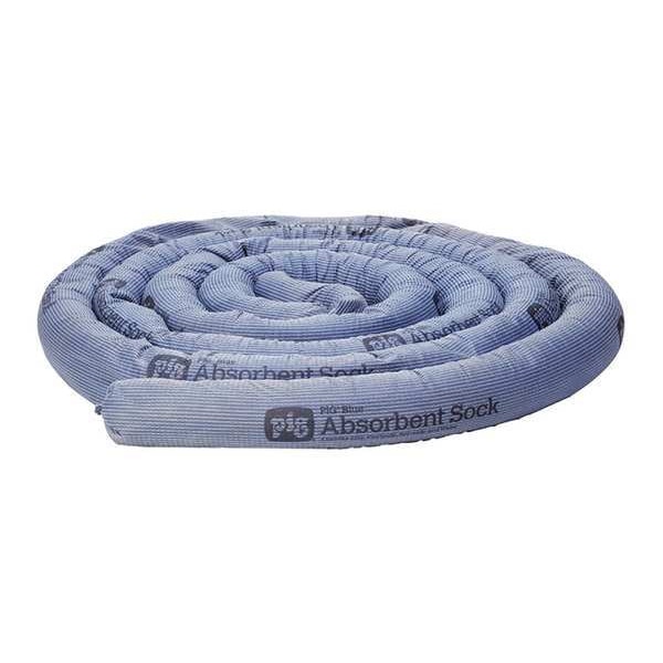 Pig Sorbents, 14 gal, 3 in x 20 ft, Universal, Blue, Polypropylene - PIG203