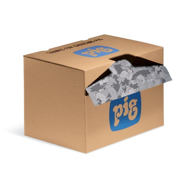 Pig PIG Gray Ham-O Absorbent Mat Roll in Dispenser Box 1 roll/box 75' L x 16" W - MAT1000
