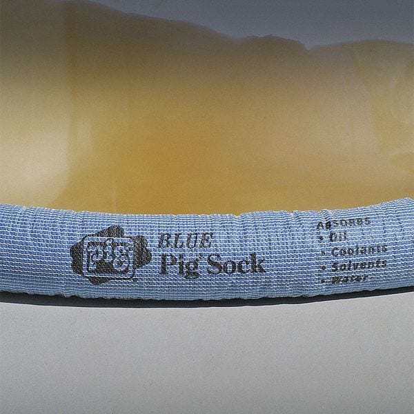 Pig Sorbents, 30 gal, 3 in x 48 in, Universal, Blue, Vermiculite - 4048