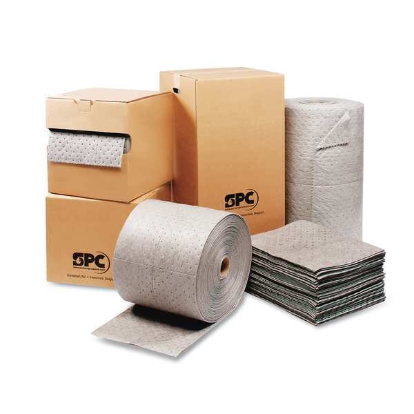 Brady Sorbents, 26 gal, 15 in x 19 in, Universal, Gray, Polypropylene - MRO100