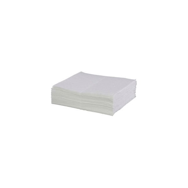 Evolution Sorbent Products Hydrocarbon Based Oil Sorbent Pad Heavy Weight 16 x 20 White100/Pack - 2MBWB1620-10-BOX