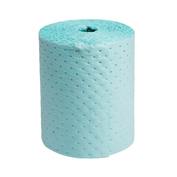 Brady Sorbents, 15 in W x 100 ft L, Black on Green, Polypropylene - HAZBB15