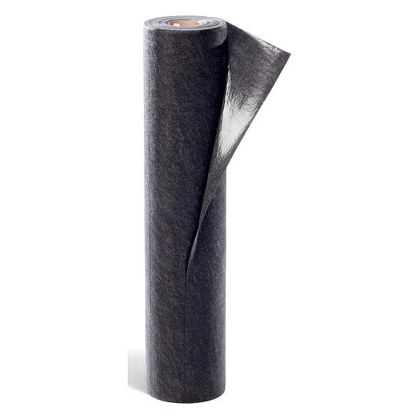 Pig Sorbents, 4 gal, 3 ft x 50 ft, Universal, Black, Polypropylene - GRP36201-BK