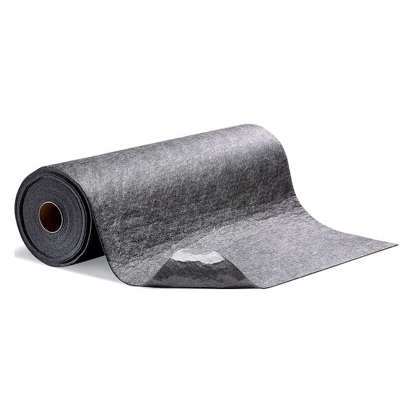 Pig Sorbents, 7 gal, 3 ft x 50 ft, Universal, Gray, Polypropylene - GRP36301-GY