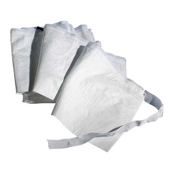 Pig Sorbents, 4 gal, 17 in x 50 ft, Oil, White, Nylon, Polypropylene - MAT405-01