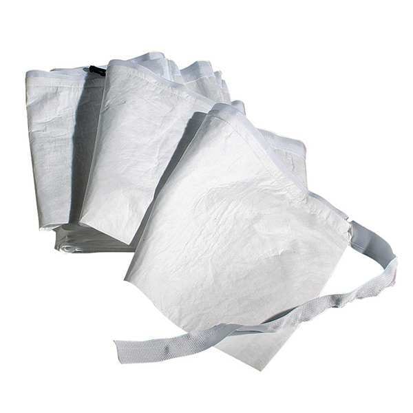 Pig Sorbents, 4 gal, 17 in x 50 ft, Oil, White, Nylon, Polypropylene - MAT405-01