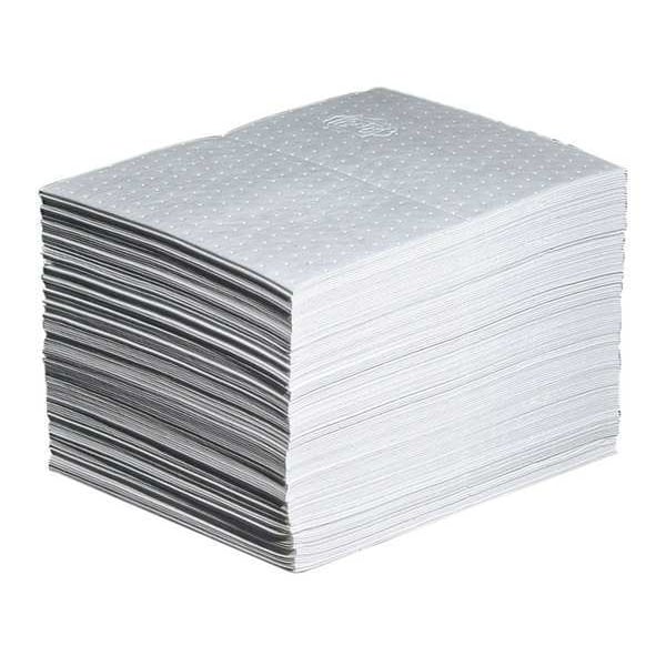Pig Sorbents, 22 gal, 15 in x 20 in, Oil, White, Polypropylene - MAT460