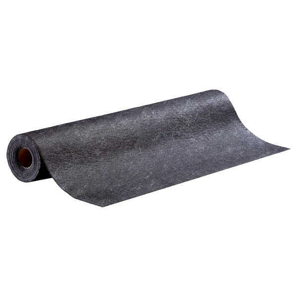 Pig Sorbents, 5 gal, 48 in x 50 ft, Universal, Black, Polypropylene - GRP48201-BK