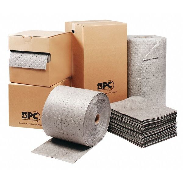 Brady Sorbents, 26 gal, 15 in x 19 in, Oil, Gray, Polypropylene - MRO100-B