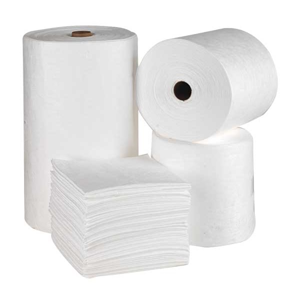 Streetfyter Sorbents, 54 gal, 32 in x 150 ft, Oil, White, Polypropylene - SFO-90BX