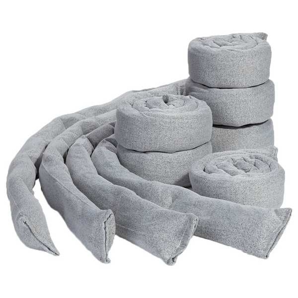 Pig Sorbents, 3 in x 38 in, Water, Gray, Polyester - WTR019-GY