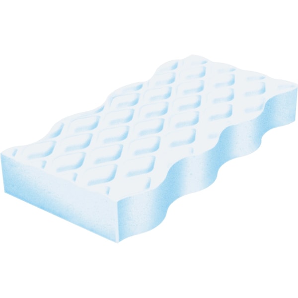 Mr. Clean Scrubber Sponge, Foam Scouring Pad, 4 5/8 in Length, 2 3/8 in Width, 7/8 in Height, White, 30 PK - 16449
