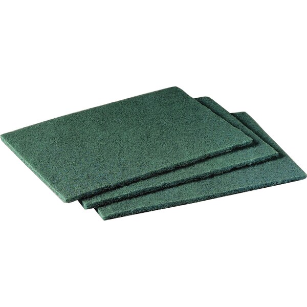 Scotch-Brite Scrubbing Pads, Fiber/Resin, 6 in x 9 in, 1/4 in H, Green, 20 Pack - MMM96